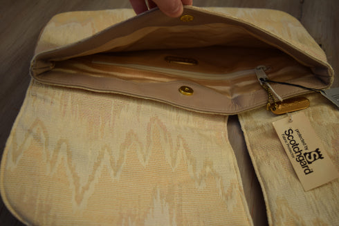 Cream & Beige Clutch - Modern Southwestern New Old Stock
